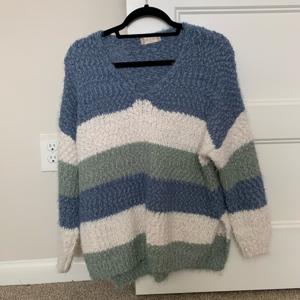 Altar’d State Striped Cozy Sweater